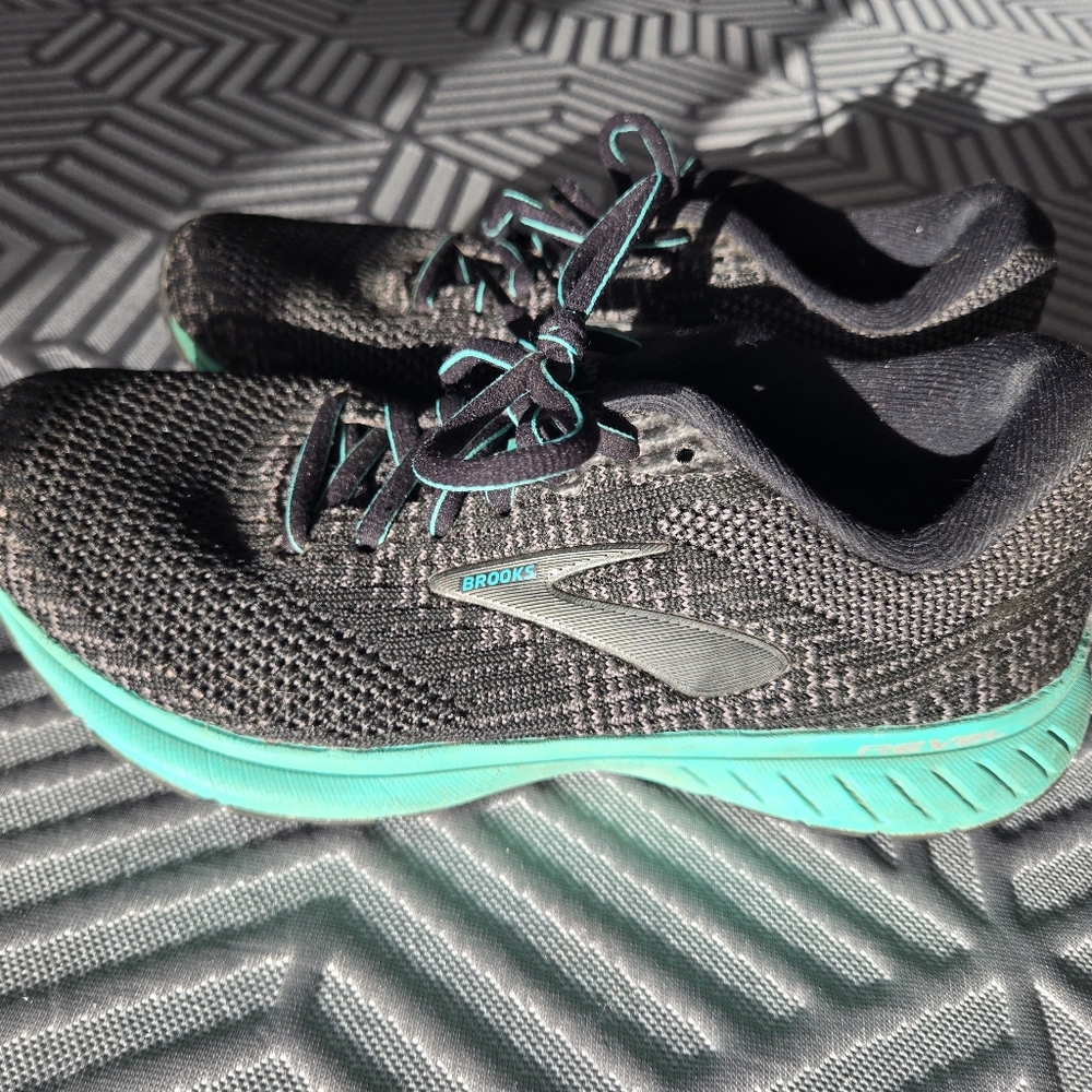 Brooks Black and Teal Revel 3 Running Shoes